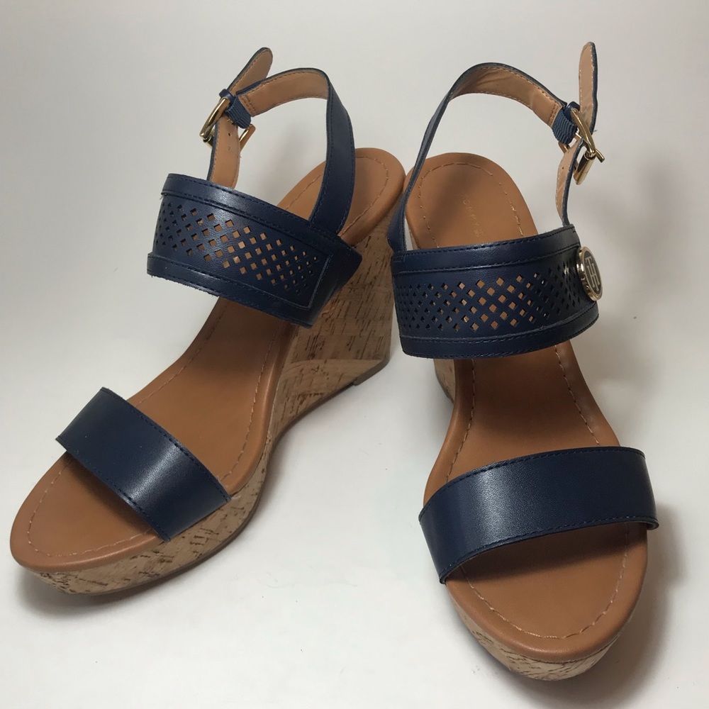 Tommy Hilfiger Wedge Sandals- Size 8.5